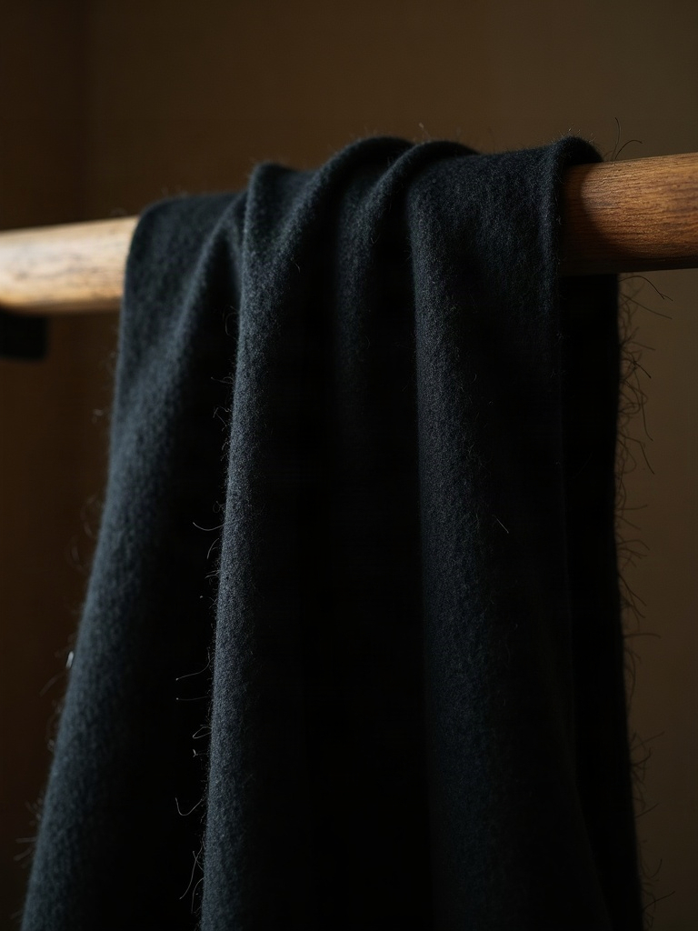 Coat fabric, macro weave detail